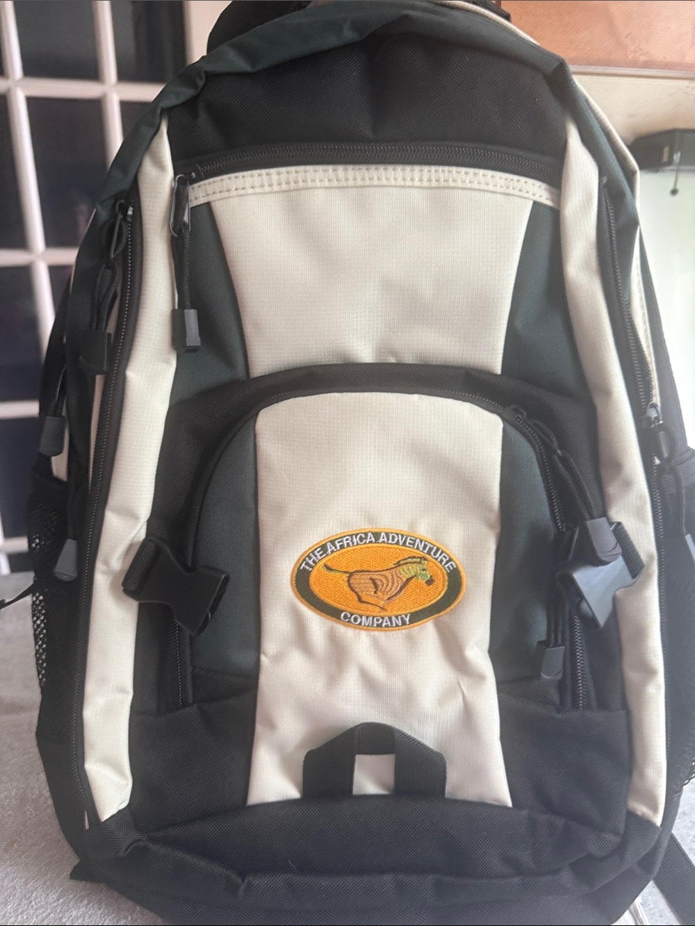 Black & Cream Men's Backpack